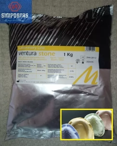 YESO PIEDRA AMARILLO TIPO III PRECISION 1 KG. SANTIAGO - 1