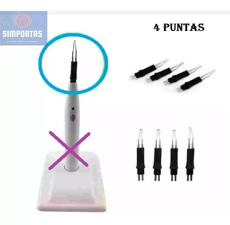PUNTAS PARA CORTADOR DE GUTAPERCHA 4 UNIDADES SANTIAGO - 1