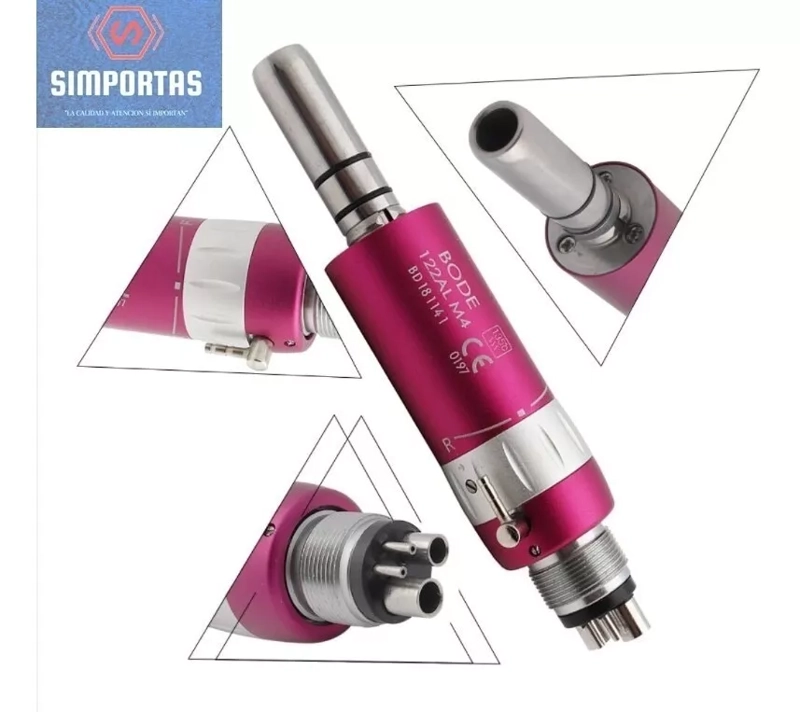 MICROMOTOR COLOR ROSADO METALICO CALIDAD SANTIAGO - 1
