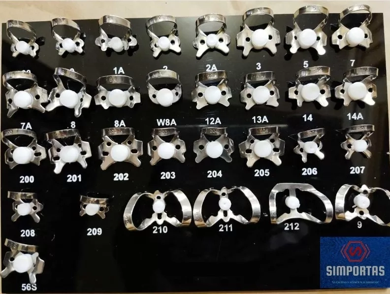 SET XXL CLAMP DENTALES ACERO INOXIDABLE PACARD INSTRUMENTS - 1