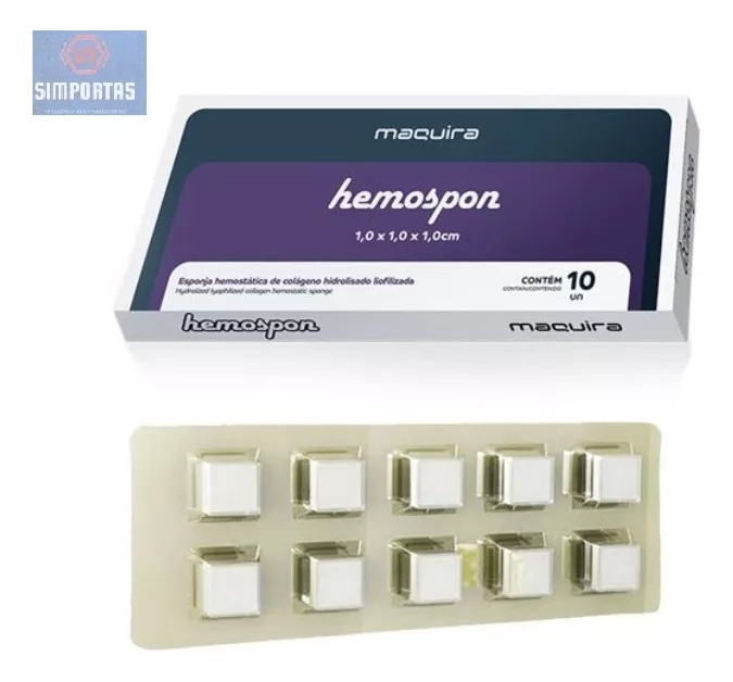GELITAS HEMOSPON DENTAL MAQUIRA 10 UNIDADES CALIDAD EXPRESS - 1