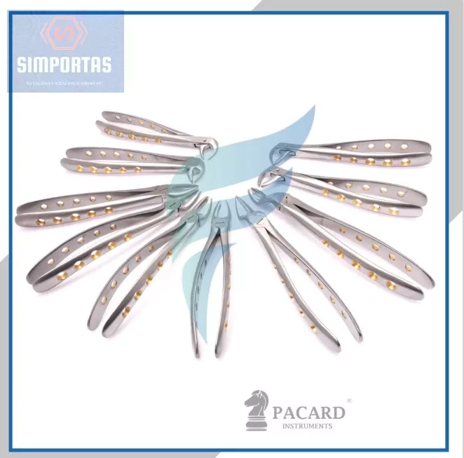 FORCEPS DENTALES SET DE 10U CALIDAD PACARD INSTRUMENTS STGO. - 1