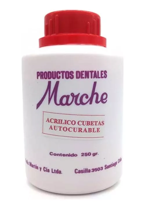ACRILICO PARA CUBETAS MARCHE  AUTOCURADO 250 GRS. SANTIAGO - 1