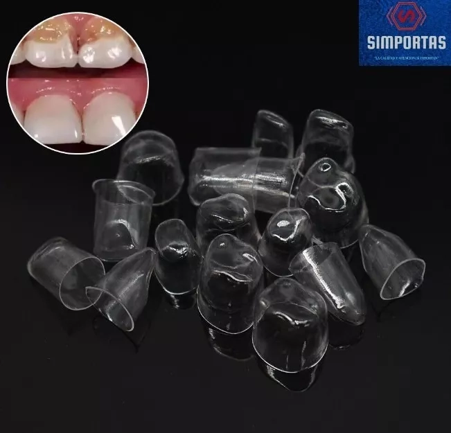 SET CORONAS RECONSTRUCCION DENTAL CELULOIDE 64U TRANPARENTES - 1