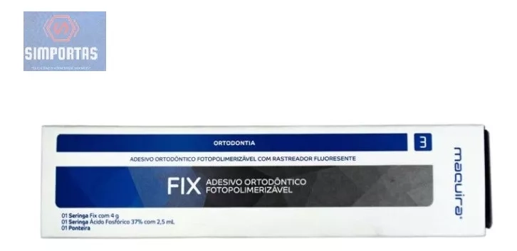 ADHESIVO PARA ORTODONCIA FIX + ACIDO GEL  MAQUIRA CALIDAD - 1