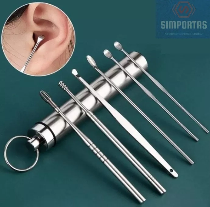 SET HERRAMIENTAS X 6 PARA REMOCION CERUMEN OIDOS SANTIAGO - 1