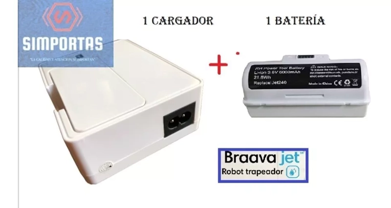 PACK CARGADOR + PARA BATERIA DE BRAAVA JET 240 SANTIAGO - 1