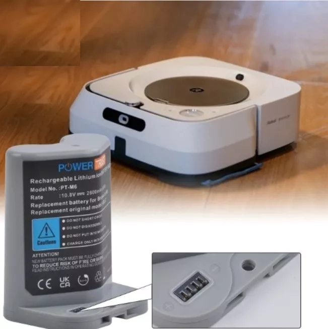 BATERIA PARA BRAAVA JET M6 IROBOT CAPACIDAD SANTIAGO - 1