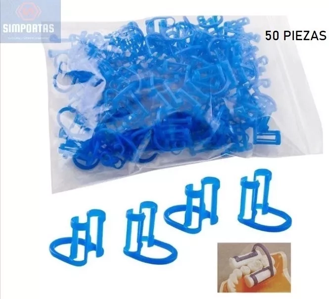 CLIP PORTA TORULAS DENTAL X 50 UNIDADES COMODIDAD STGO. - 1