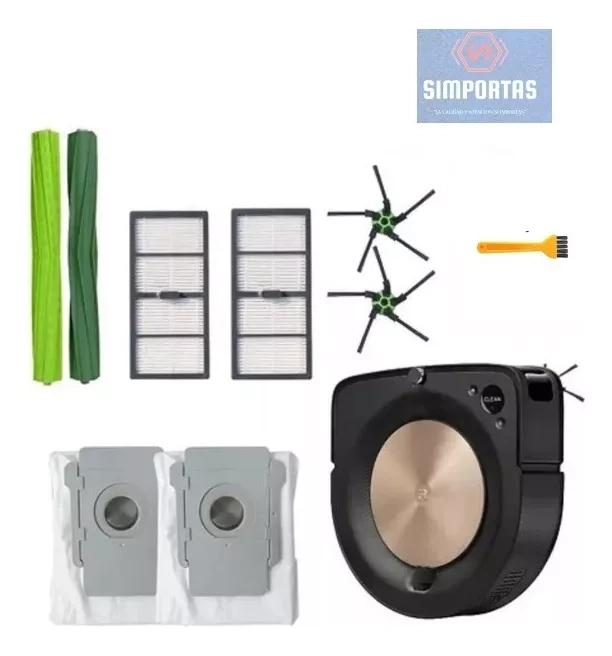 REPUESTOS IROBOT ROOMBA S9 Y S9 PLUS KIT DE 8 PIEZAS CALIDAD - 1