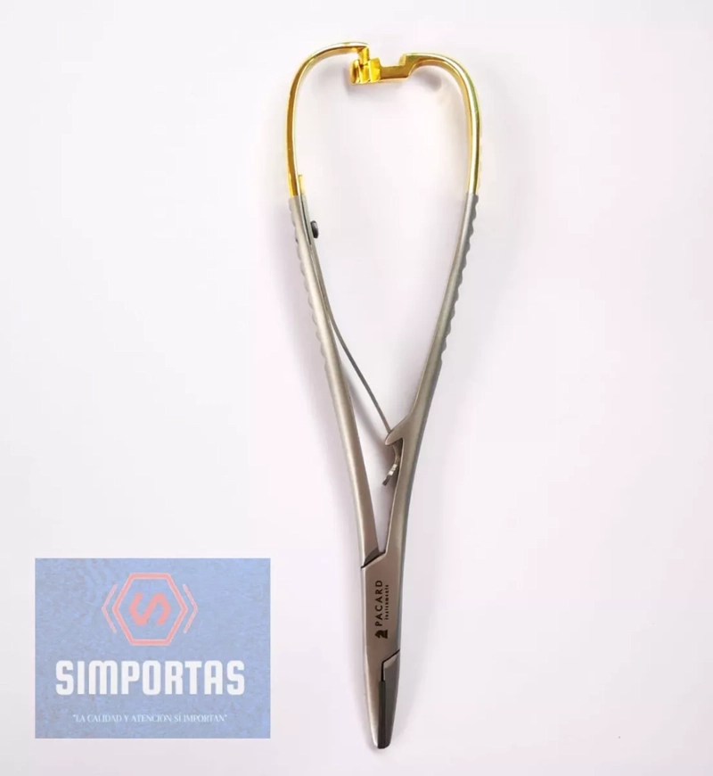 PINZA MATHIEU CARBURO TUNGSTENO MARCA PACARD DORADA LA MEJOR - 1