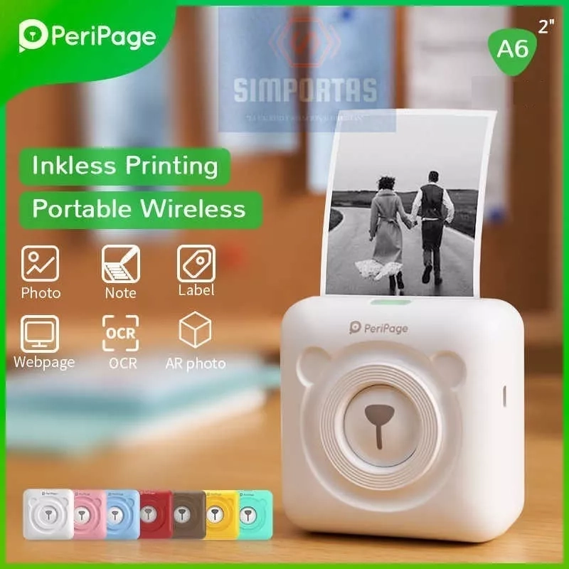 MINI IMPRESORA TE RMICA PERIPAGE BT PORTATIL GOOJPRT SANTIAGO - 1