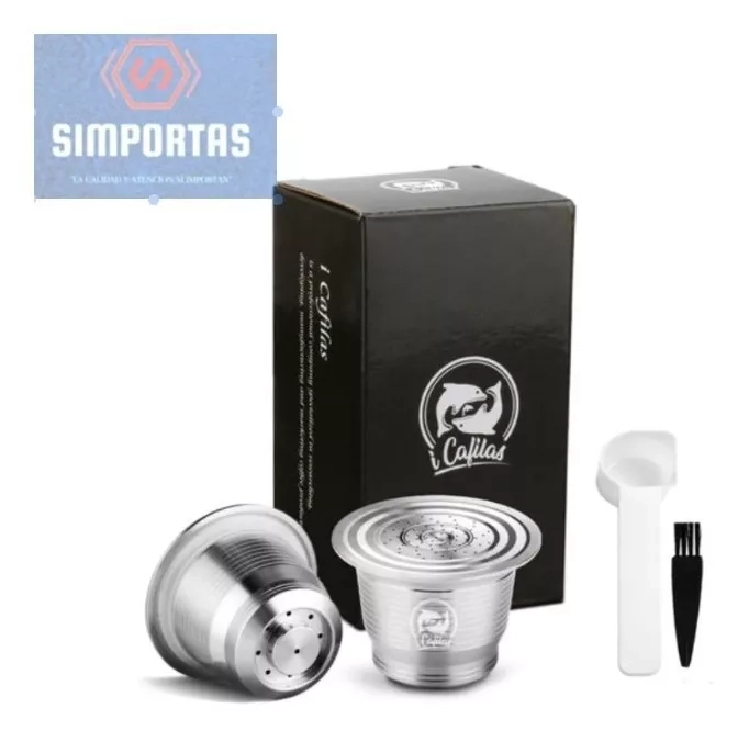 PACK CAPSULAS REUTILIZABLE ACERO PARA NESPRESSO NUEVO MODELO - 1