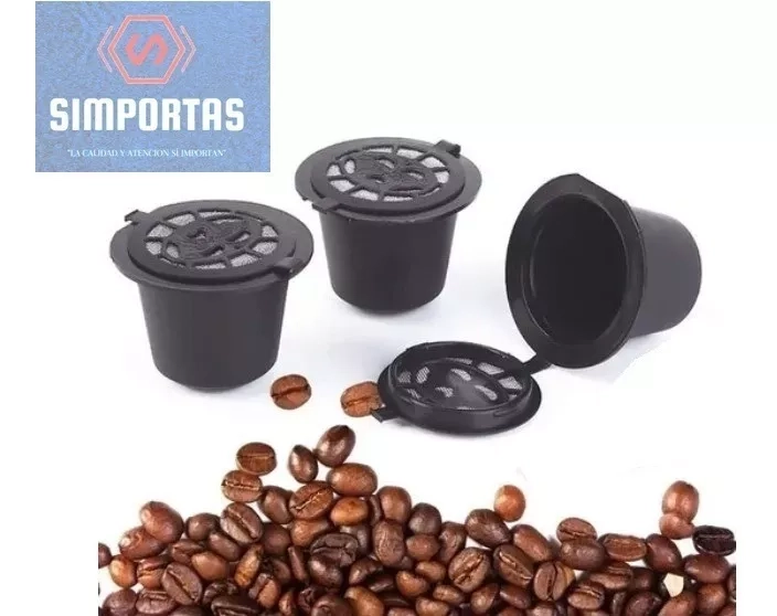 3X CAPSULA CAFE  REUTILIZABLES RECARGABLES NESPRESSO SANTIAGO - 1