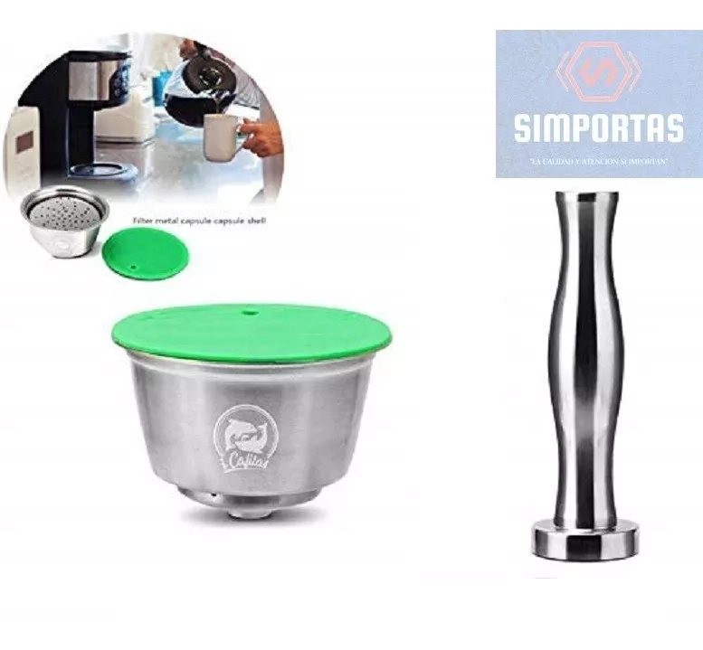 CAPSULA DOLCE GUSTO REUTILIZABLE ACERO + APISONADOR SANTIAGO - 1
