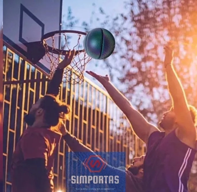 BALON BASKETBALL HOLOGRAFICO REFLECTANTE CAMARA DEPORTE FLEX - 1