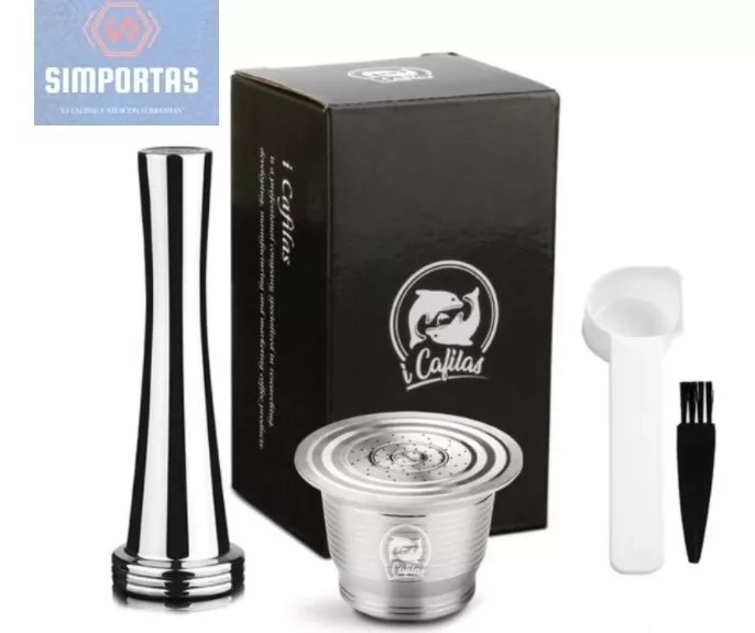 PACK CAPSULA REUTILIZABLE ACERO PARA NESPRESSO NUEVO MODELO - 1