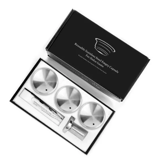 PACK CAPSULA DOLCE GUSTO REUTILIZABLE TAPA METALICA PREMIUM - 1