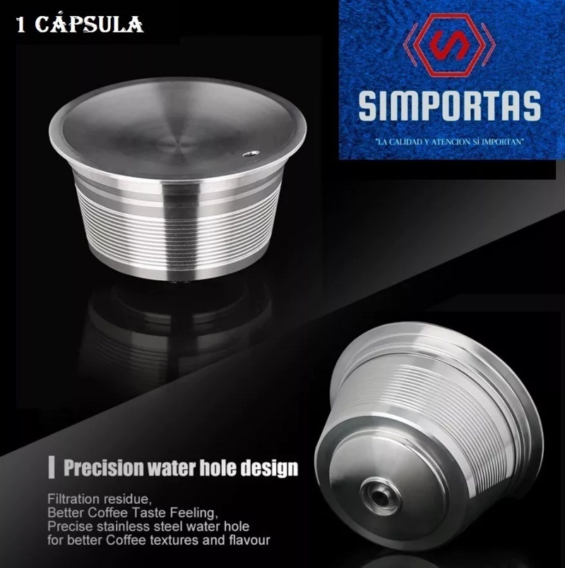 CAPSULA DOLCE GUSTO REUTILIZABLE CON TAPA METALICA PREMIUM - 1