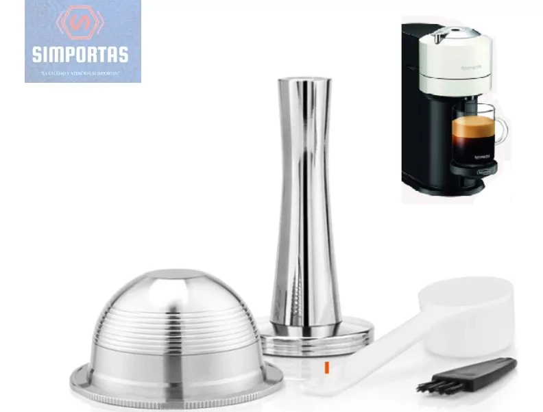 CAPSULA REUTILIZABLE ACERO PARA NESPRESSO VERTUO +APISONADOR - 1