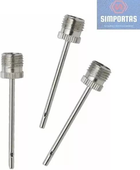 AGUJA METALICA PARA INFLAR BALONES X 3 UNID DESPACHO EXPRESS - 1