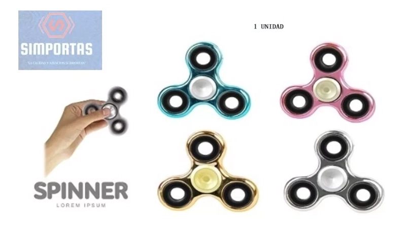 FIDGET SPINER METALICOS UNIDAD CALIDAD SANTIAGO - 1