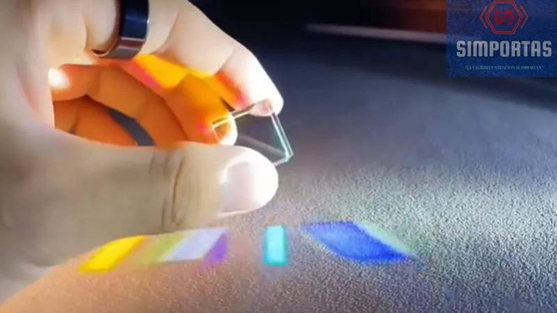CRISTAL ARCOIRIS CUBO REFRACCION LUZ CIENCIA PRISMA 15X15MM - 1
