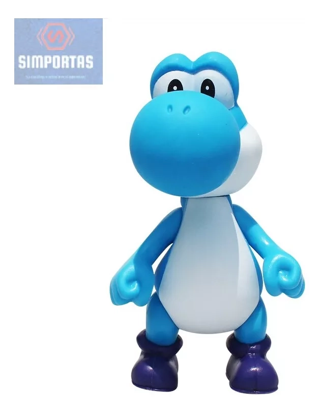FIGURA DE YOSHI AZUL ARTICULADO (TOMMY) SUPER MARIO BROS - 1