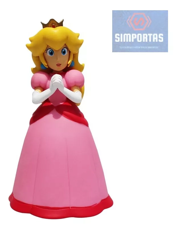 FIGURA DE PRINCESA ARTICULADA 12CMS SUPER MARIO BROS CALIDAD - 1