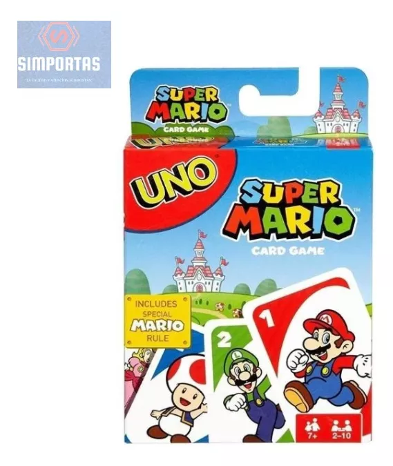 JUEGO DE CARTA UNO DIVERSIÓN SUPER MARIO MULTICOLOR - 1