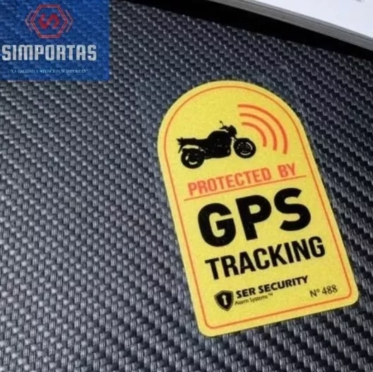 2 X LOGOS GPS ADHESIVOS PEQUEÑOS PARA MOTOCICLETA SANTIAGO - 1