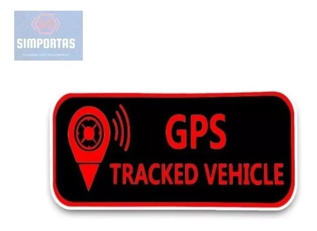 2 X LOGOS GPS TRACKED VEHICLE ADHESIVOS PARA AUTO SANTIAGO - 1