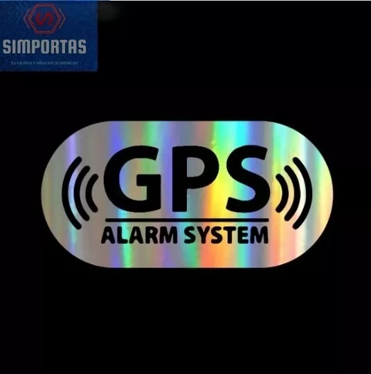 GPS LOGO ADHESIVO GRANDE MUY REFLECTANTE 16X8CMS STGO. - 1