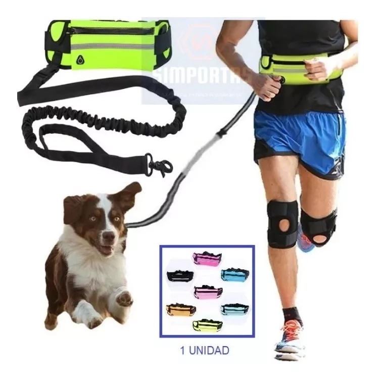 CINTURON MANOS LIBRE PARA CORRER PERRO CON BANANO CALIDAD - 1