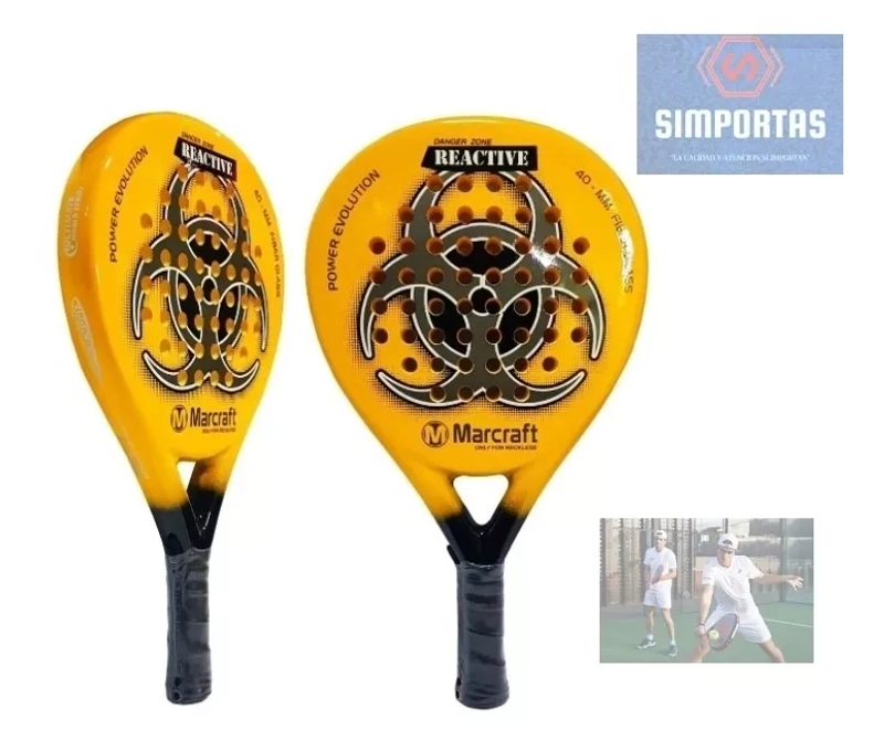 PALA PADEL REACTIVE 10.0 NUCLEO EVA FOAM CARBONO PALETA STGO - 1