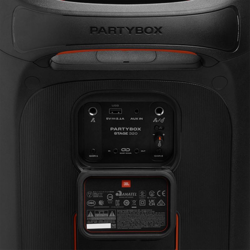 PARLANTE JBL PARTYBOX STAGE 320BT NEGRO - 2