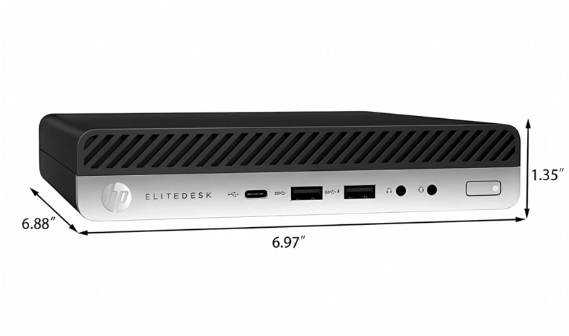 KIT MONITOR 24 PULGADAS + MICRO CPU HP 800 G3 CORE I5 - 8GB RAM - 256GB SSD - 3