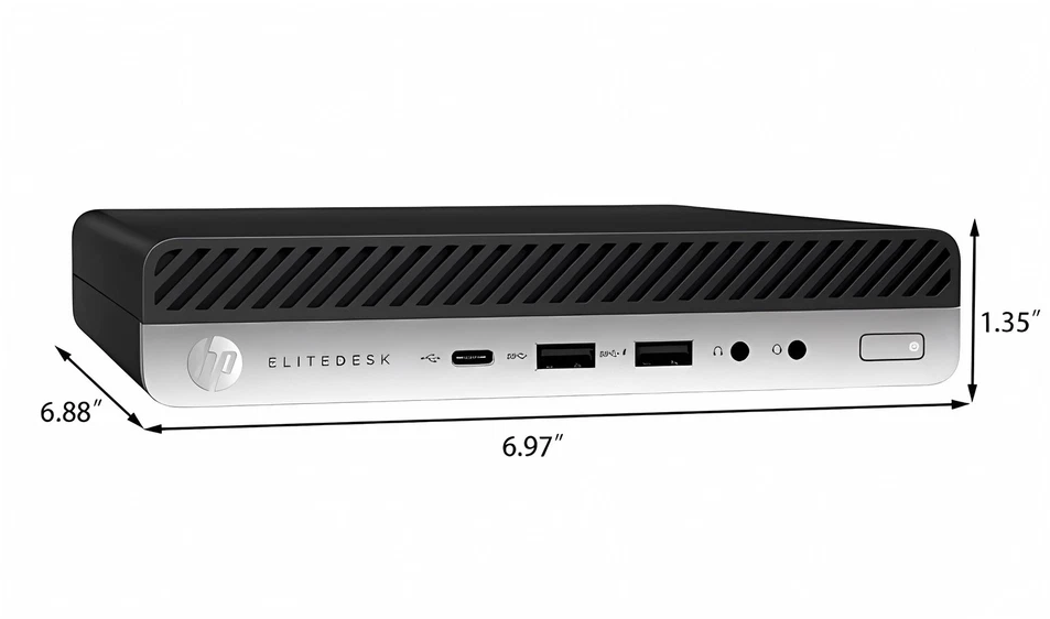 KIT MONITOR 24 PULGADAS + MICRO CPU HP 800 G3 CORE I5 - 8GB RAM - 256GB SSD - 3