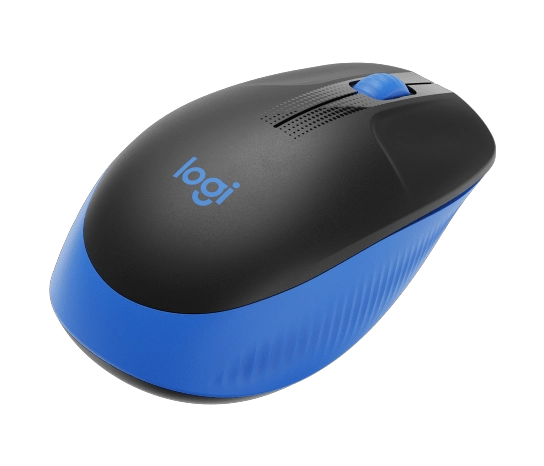 MOUSE LOGITECH M190 FULL-SIZE WIRELESS AZUL - 3
