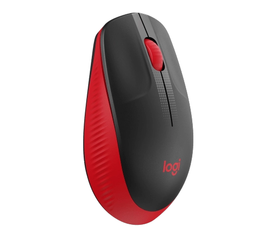 MOUSE LOGITECH M190 FULL-SIZE WIRELESS MOUSE ROJO - 2