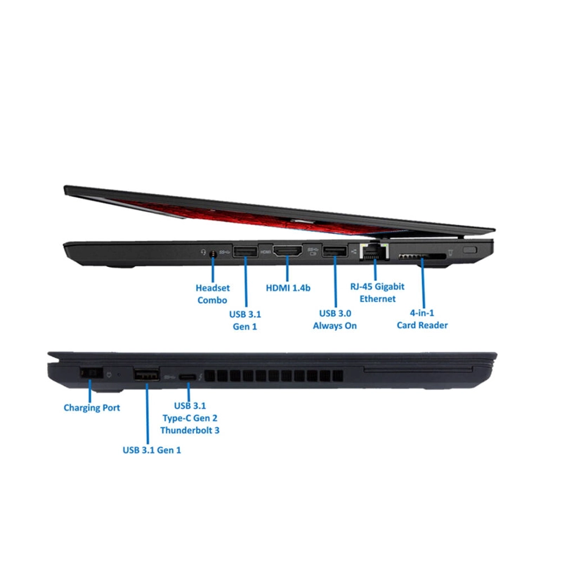 NOTEBOOK LENOVO THINKPAD T470 - CORE I5 6TA GEN- 8GB DE RAM - 256GB DE ALMACENAMIENTO REACONDICIONAD - 5