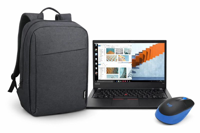 COMBO LENOVO THINKPAD T490 + MOCHILA B210 15' + MOUSE LOGI M190 - 1