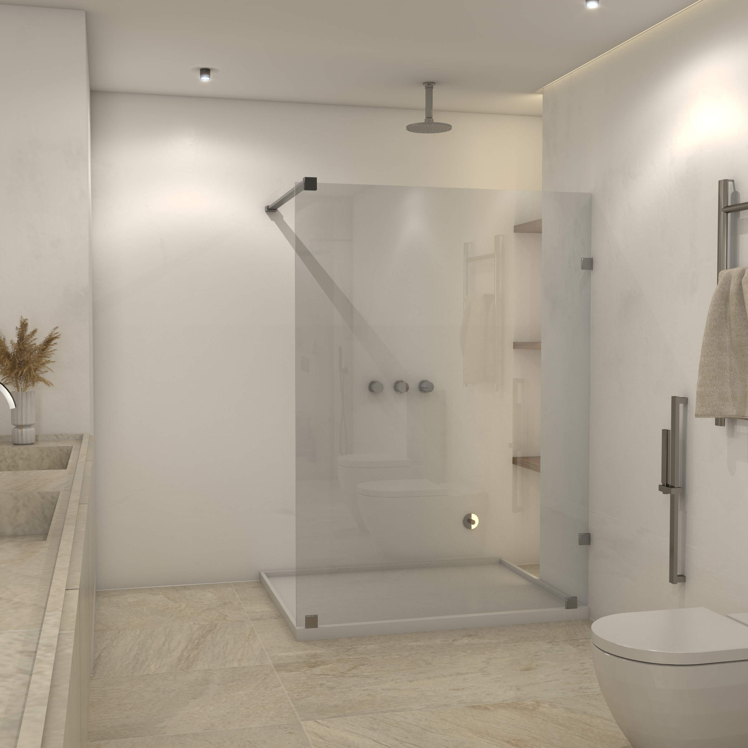 MAMPARA TEMPLADA DELLORTO CIVITA 120X190 BR 8 MM - 2