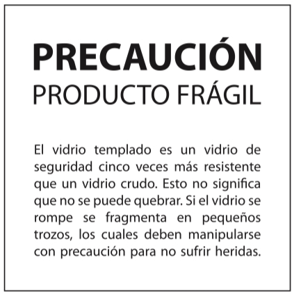 Shower Door vidrio templado con empavonado 80x190 cm Herraje inox - 4