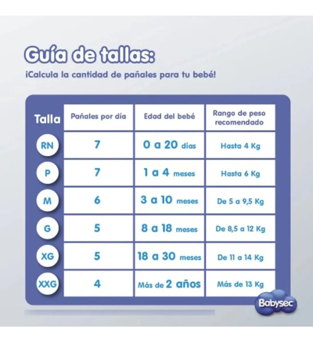 BABYSEC PREMIUM - TALLA G - 18 UDS. - 2