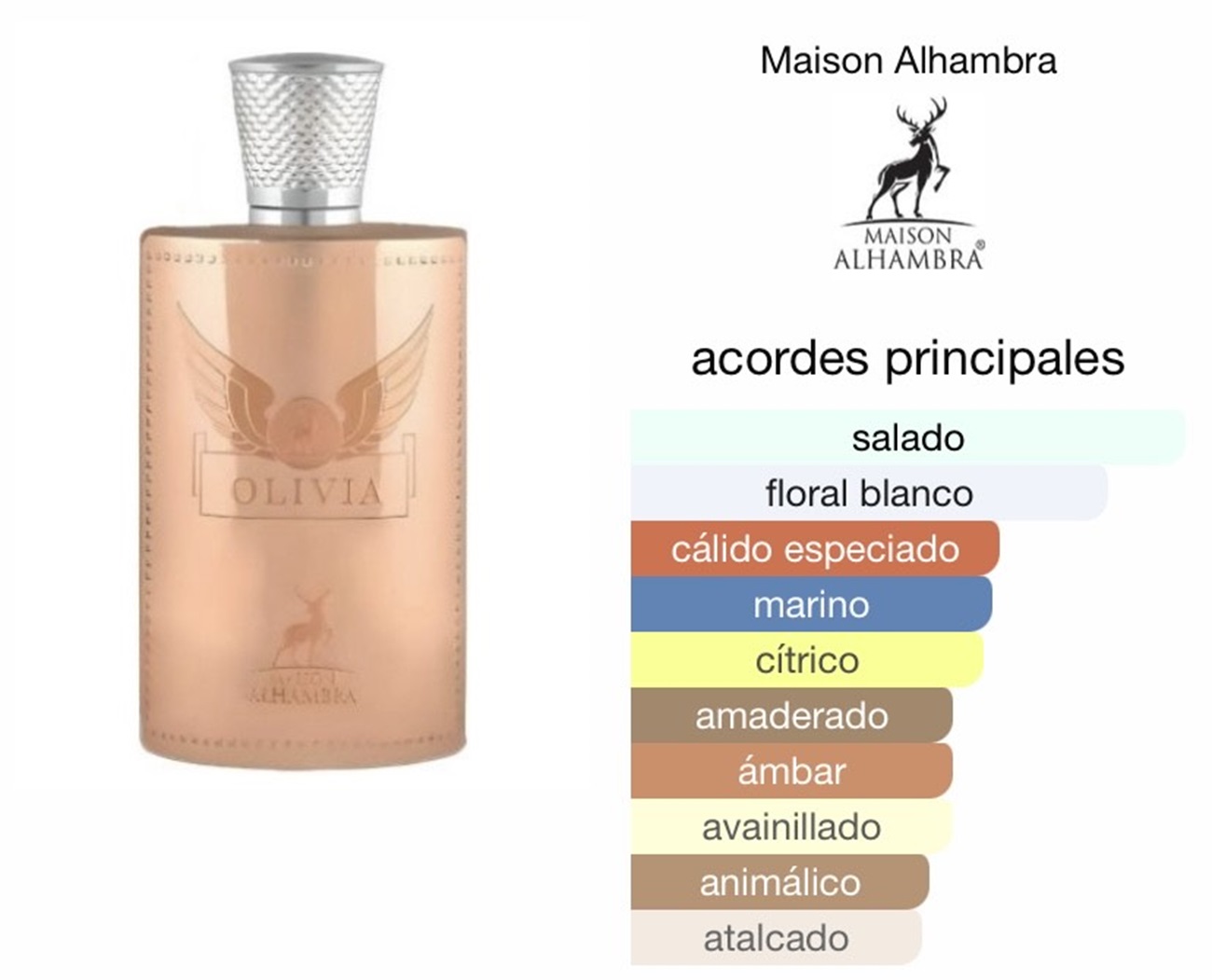 PERFUME MAISON ALHAMBRA OLIVIA MUJER EDP 80 ML - 2