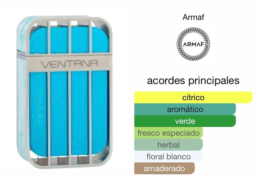 PERFUME ARMAF VENTANA MARINE HOMBRE EDP 100 ML - 3