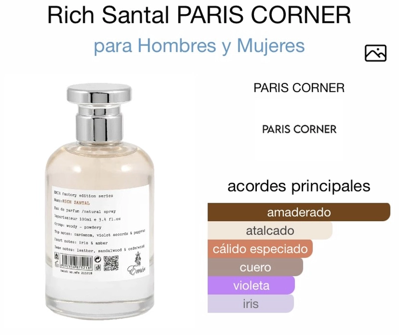 PARIS CORNER EMIR RICH SANTAL EDP 100 ML - 4