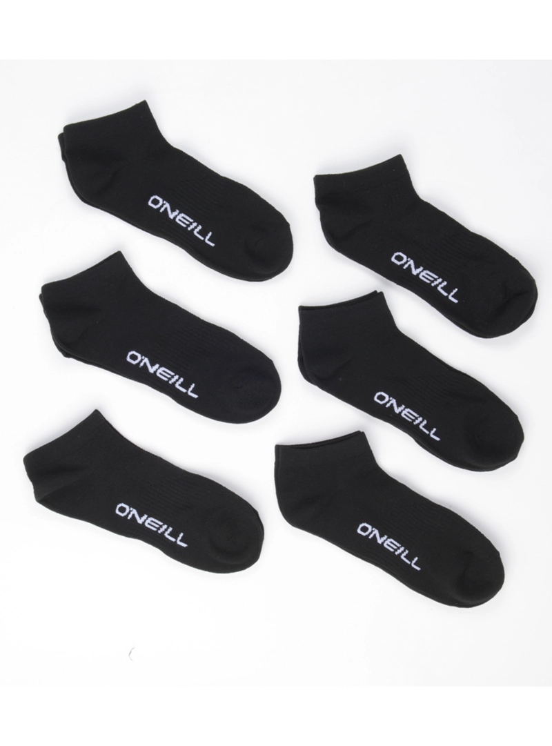 CALCETINES ALGODÓN ONEILL SIXPACK DAYLY SNEAKER NEGRO - 1