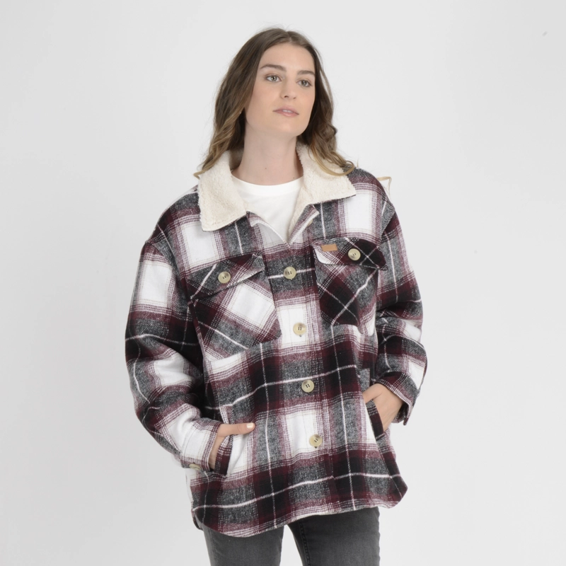 CHAQUETA MALLORY ROJO OSCURO - 3